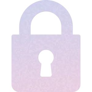 a white padlock with a key on it